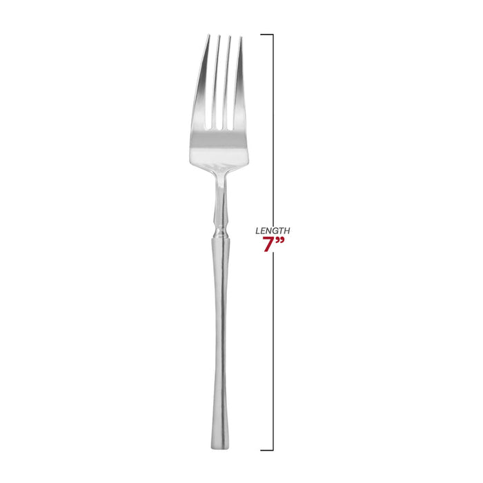 Shiny Silver Moderno Disposable Plastic Cutlery