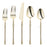 Shiny Gold Moderno Disposable Plastic Cutlery