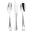 Shiny Metallic Silver Disposable Plastic Cutlery