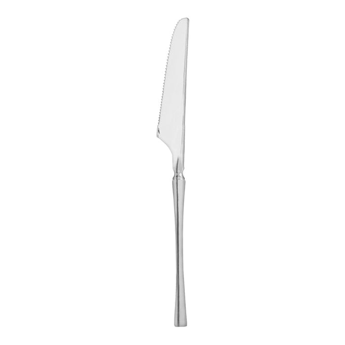 Shiny Silver Moderno Disposable Plastic Cutlery