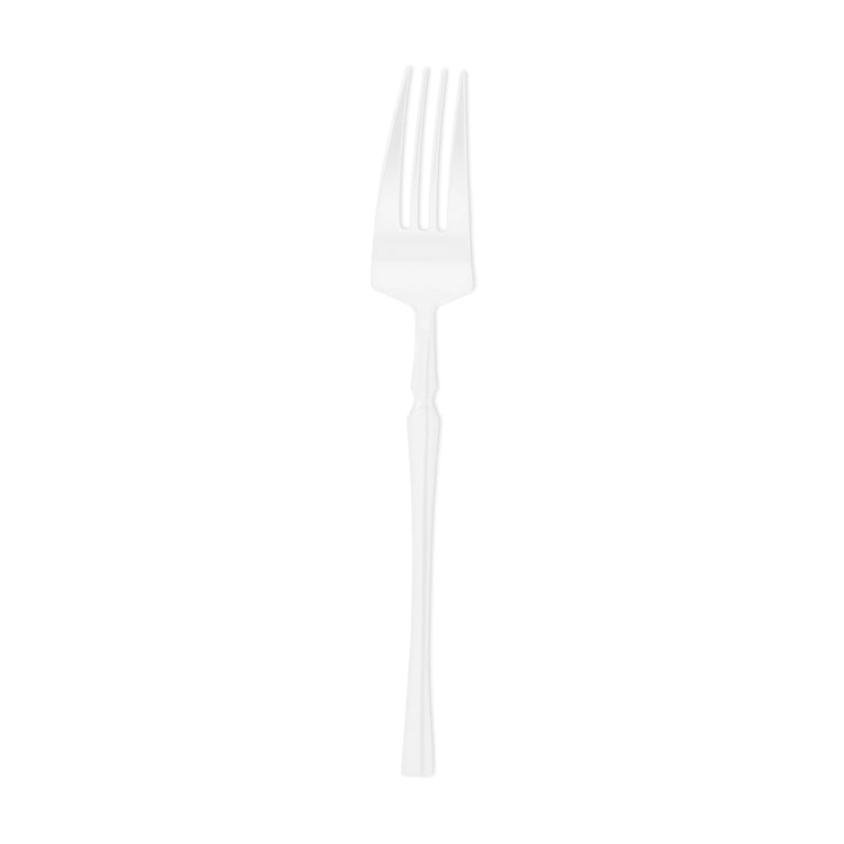 White Moderno Disposable Plastic Cutlery