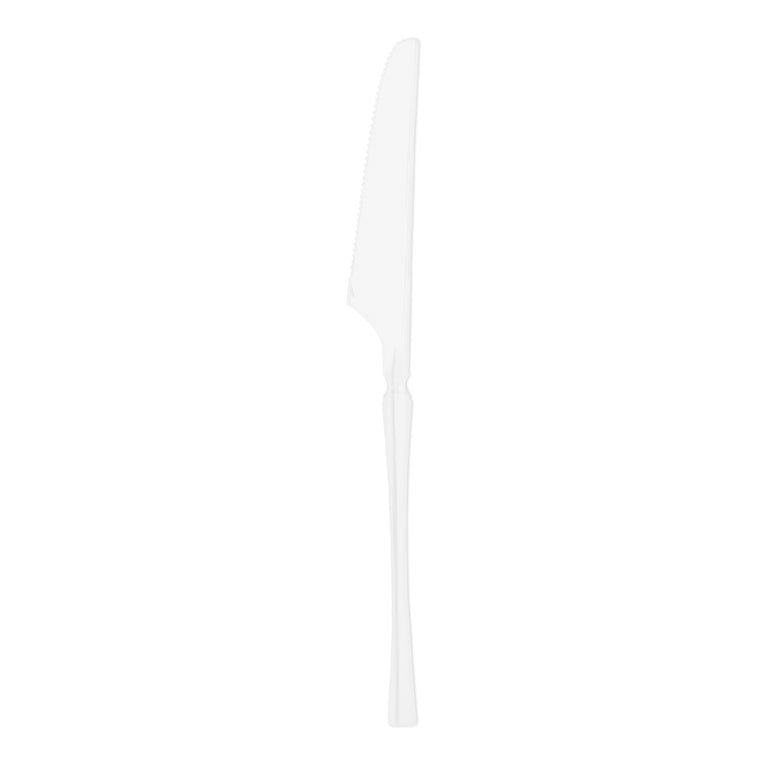 White Moderno Disposable Plastic Cutlery