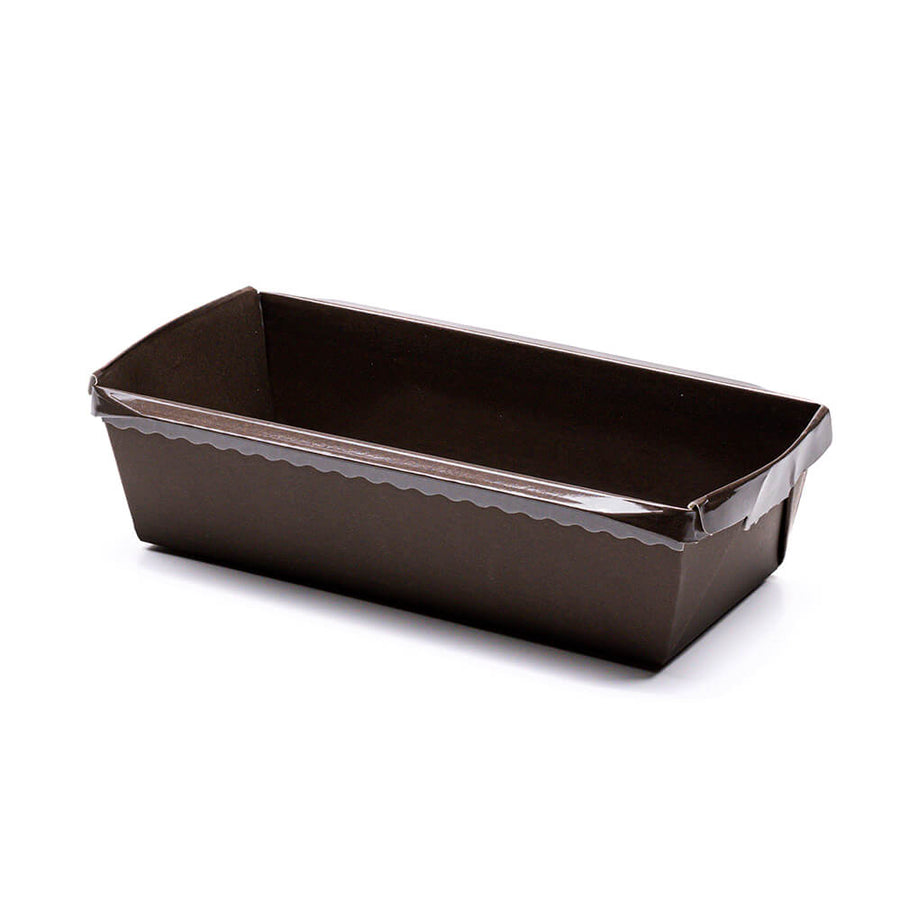 Novacart Optima OP 180 Paper Loaf Baking Mold, Solid Brown – 7" x 3-1/8" x 2-3/16" – 270/Case