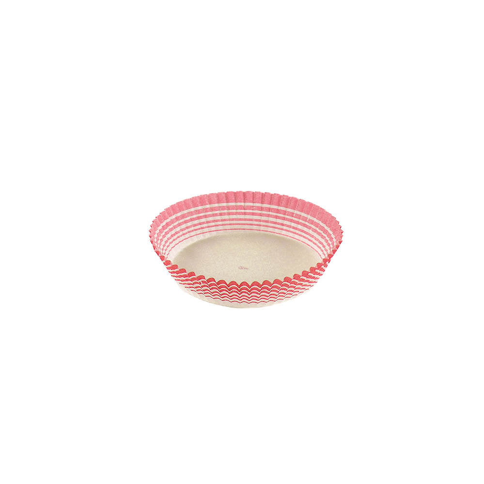 Novacart #111 Gold Round Paper Pastry Cup (1000 Line) – 3" x 7/8" – 2,000/Case