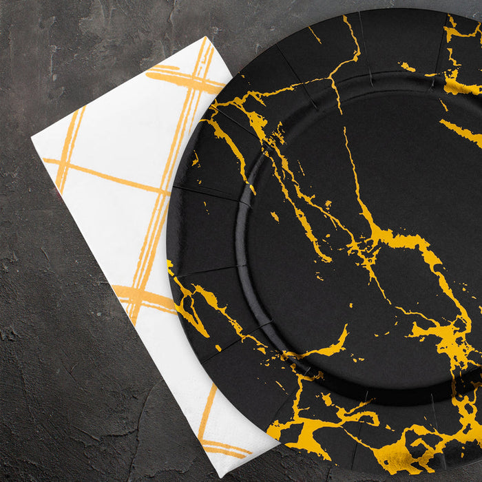 Durable White with Diamond Paper Dinner Napkins