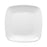 10" Solid White Flat Rounded Square Plastic Dinner Plates (120 Plates)