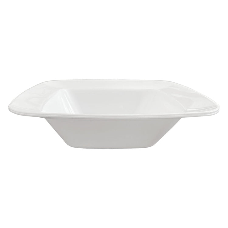 5 oz. Solid White Rounded Square Plastic Dessert Bowls (120 Bowls)