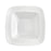 5 oz. Solid White Rounded Square Plastic Dessert Bowls (120 Bowls)