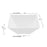 96oz Square Disposable Plastic Serving Bowls- 24/CS (Black, White, & Clear)