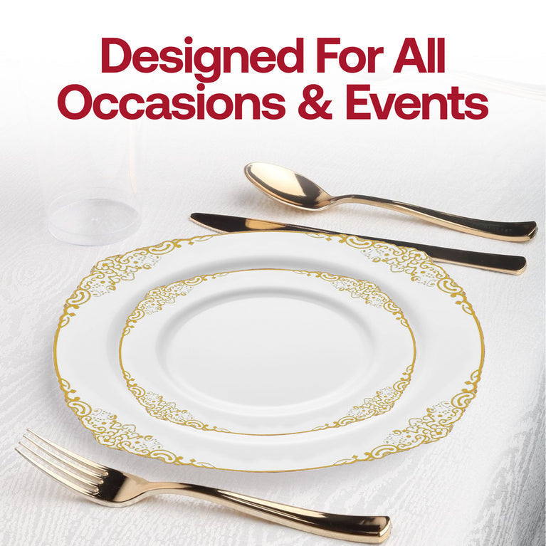 Fancy Round Disposable Plastic Plates