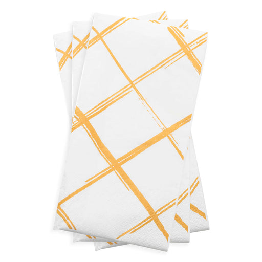 Durable White with Diamond Paper Dinner Napkins