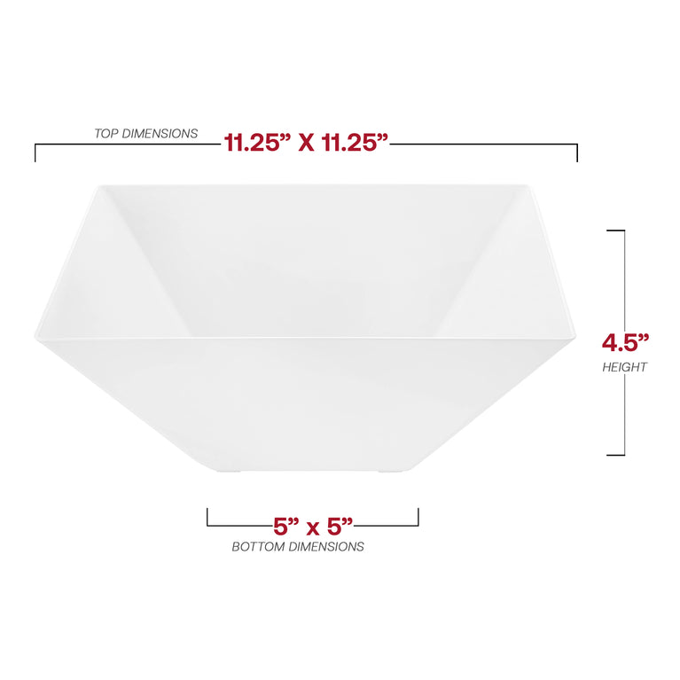 Square Plastic Serving Bowls