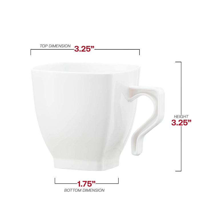 Square Plastic Coffee Mugs