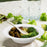 White with Silver Rim Plastic Soup Bowls – 12 oz
