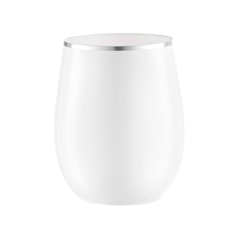 12 oz. Stemless Plastic Wine Glasses (Avail. Multiple Colors and Designs)