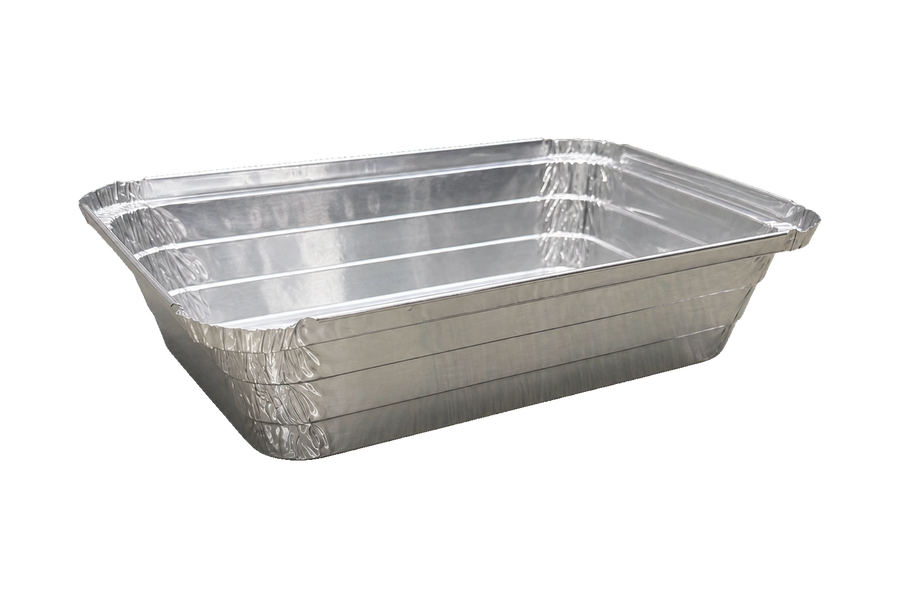 Smart USA BL225 2.25 lb Oblong Aluminum Foil Take-Out Pans - Made in USA