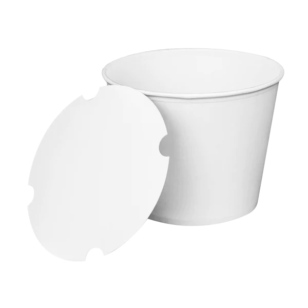 130oz Food Buckets with Paper Lids (215mm) - 150 sets