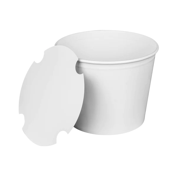 85oz Food Buckets with Paper Lids (189mm) - 180 sets