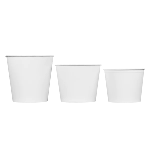 85oz Food Buckets with Paper Lids (189mm) - 180 sets