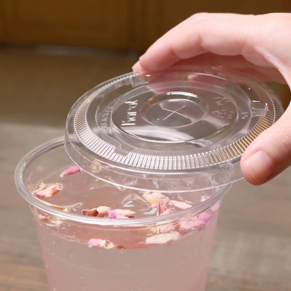 Karat 98mm PET Plastic Flat Lids - 1,000 Lids