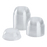 Karat 98mm PET Plastic Dome Lids - Wide Opening - 1,000 Lids