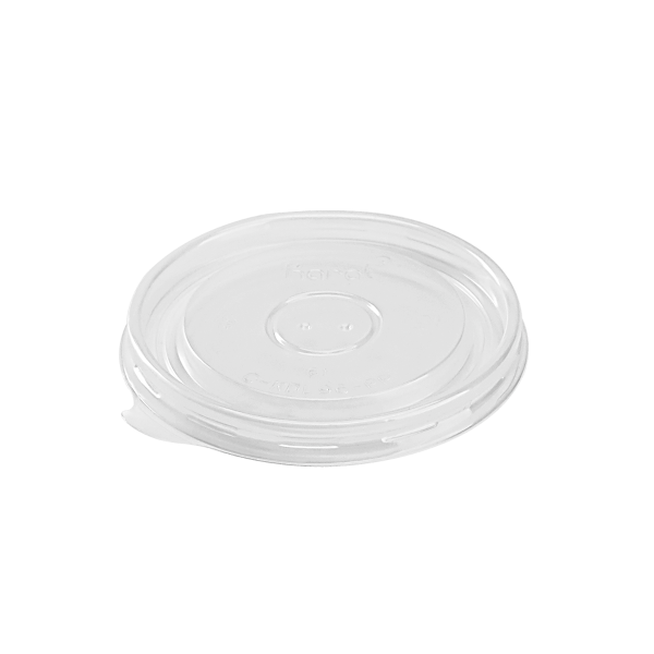Karat 6/10oz PP Plastic Flat Lids for Paper and Gourmet Food Container (96mm) - 1,000 Lids