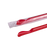 Karat 9.45'' Spoon Straws (6.5mm) Plastic Wrapped, Red - 5,000 pcs