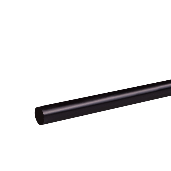 Karat 7.5'' Stir Straws (3mm) - Black - 5,000 Straws