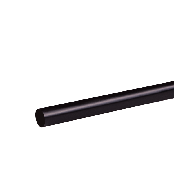 Karat 5.25'' Stir Straws (3mm) - Black - 10,000 Straws