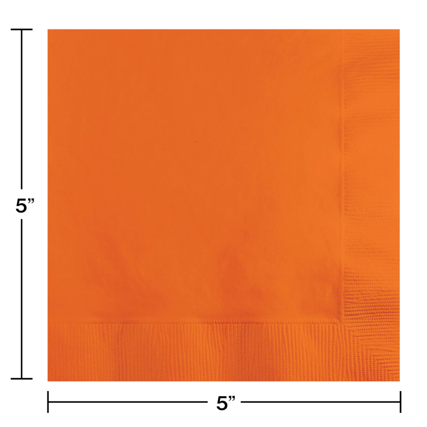 Sunkissed Orange Beverage Napkin 2PLY (600 Per Case)
