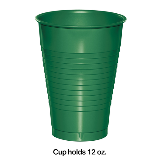Emerald Green 12oz Plastic Cups (240 Cups Per Case)