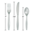Shimmering Silver Assorted Plastic Cutlery (288 Pieces Per Case)