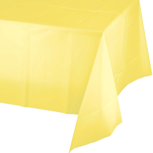 Creative Converting 54 X 108 Mimosa Rectangular Disposable Plastic Table Cover - 12/Case