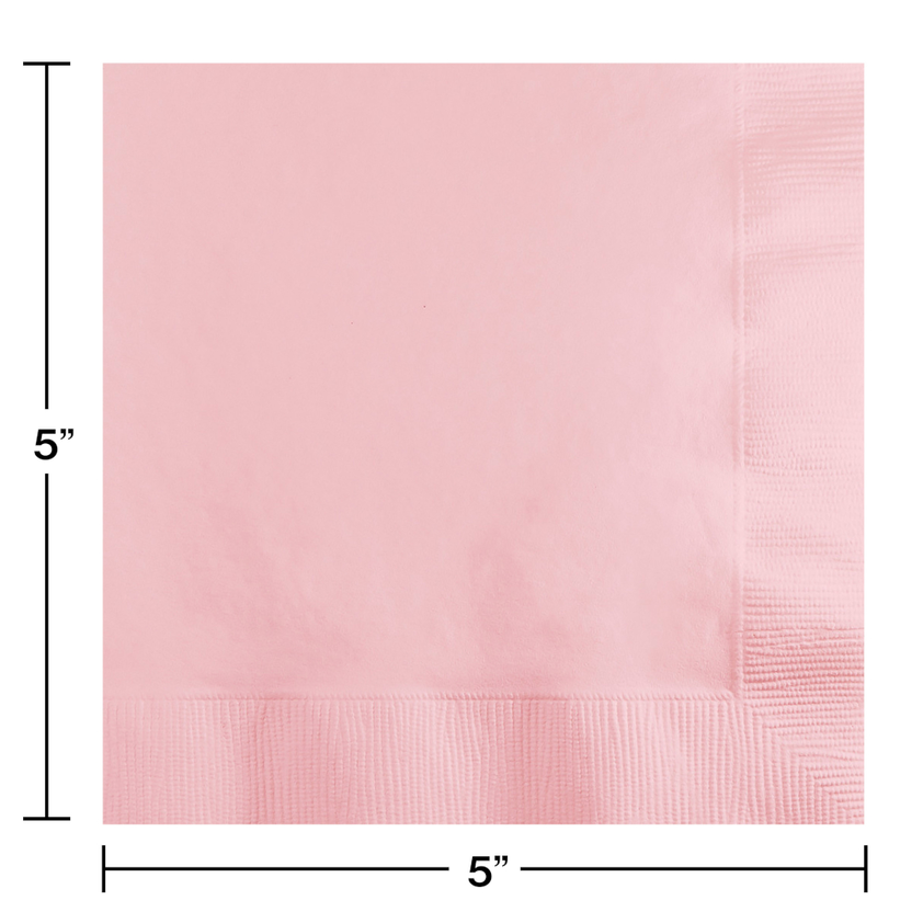 Classic Pink Beverage Napkin 2PLY (600 Per Case)