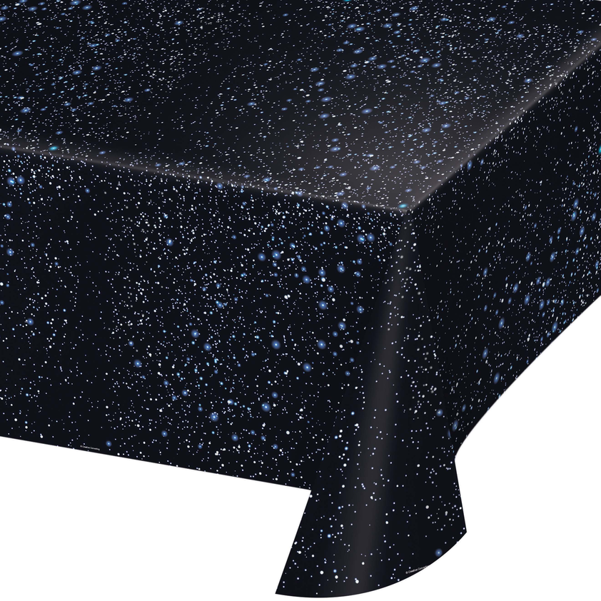 Creative Converting 54 X 108 Space Blast Rectangular Disposable Plastic Table Cover - 6 Per Case