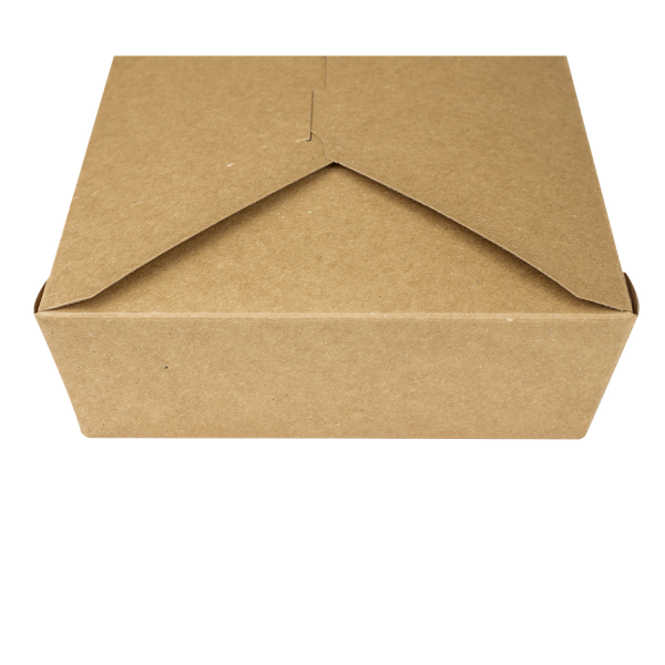 Bio Pack #2- 54 fl oz Fold-To-Go Box- Kraft - 200 Containers Per Case