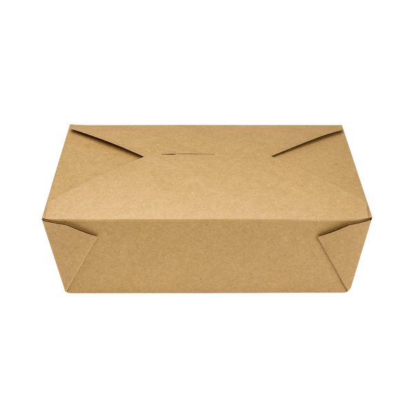 Bio Pack #3- 76 fl oz Fold-To-Go Box- Kraft - 200 Containers Per Case