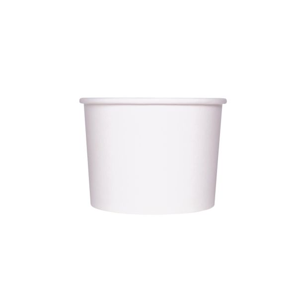 Karat 10/12 oz Gourmet Food Container (96mm) - White - 500 Containers