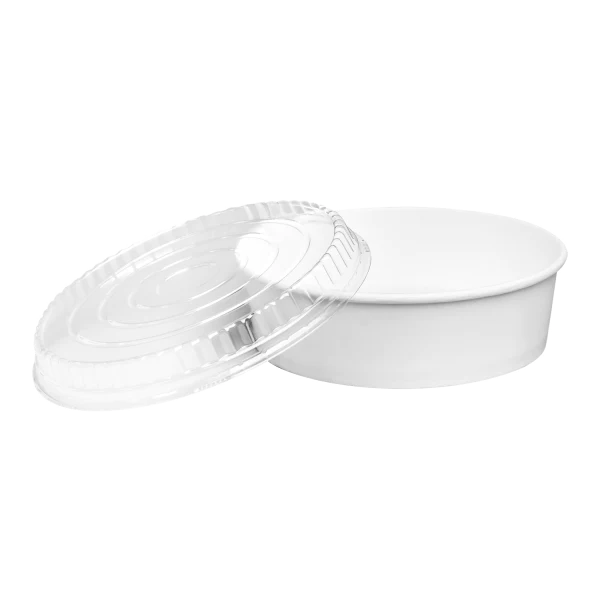 Karat 48 oz Paper Short Bucket Lids (203mm) - 270 pcs
