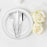Silver Hammered Design Disposable Plastic Cutlery