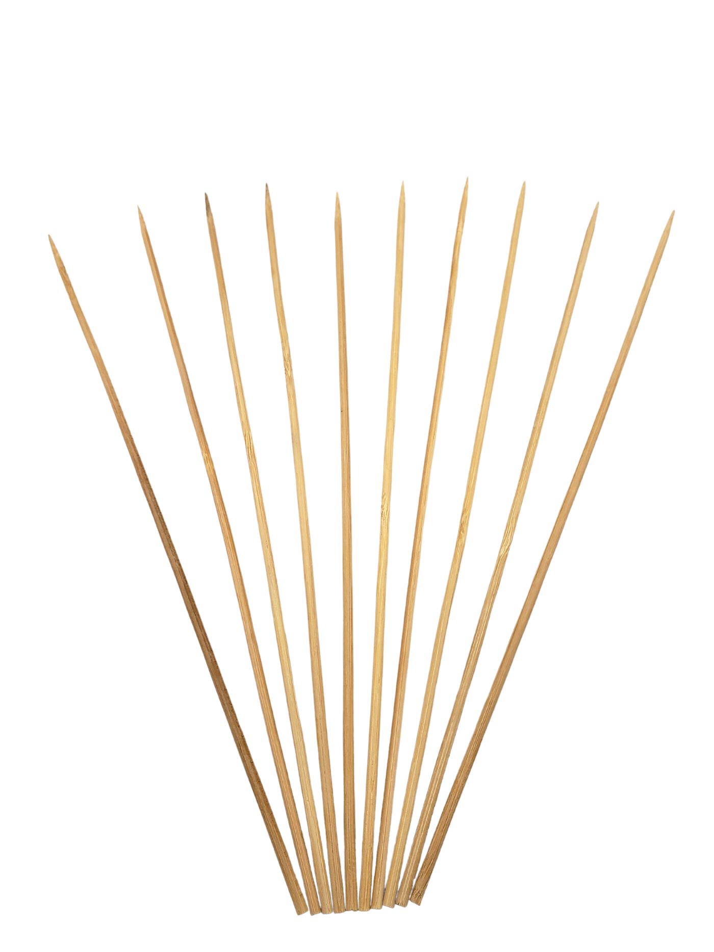 10" Bamboo Skewers - Disposable Grilling & Serving Skewers (Case of 12 x 10 x 100) - BA10