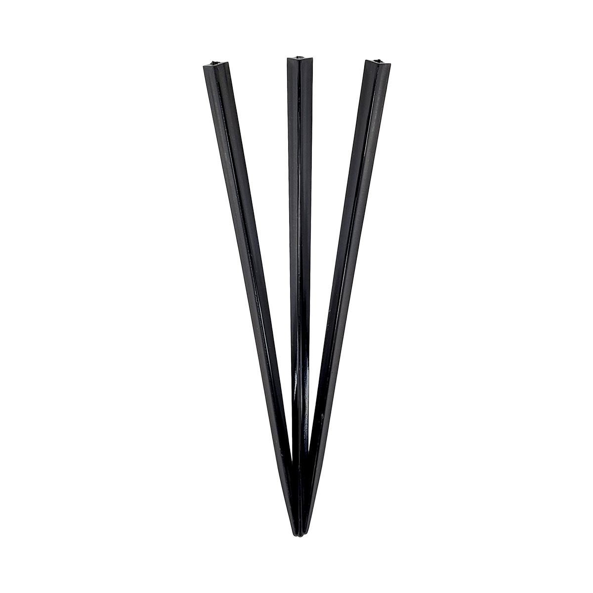 3.5" Black Plastic Prism Picks PRBLK35