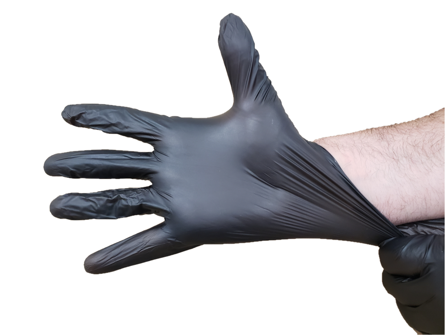 Black Vinyl Gloves Powder Free PFVS100BK