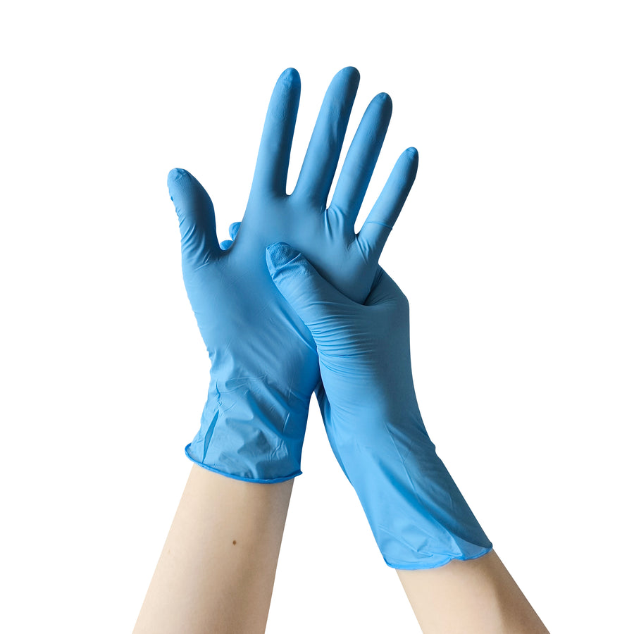 Blue Nitrile Gloves NBLU100S