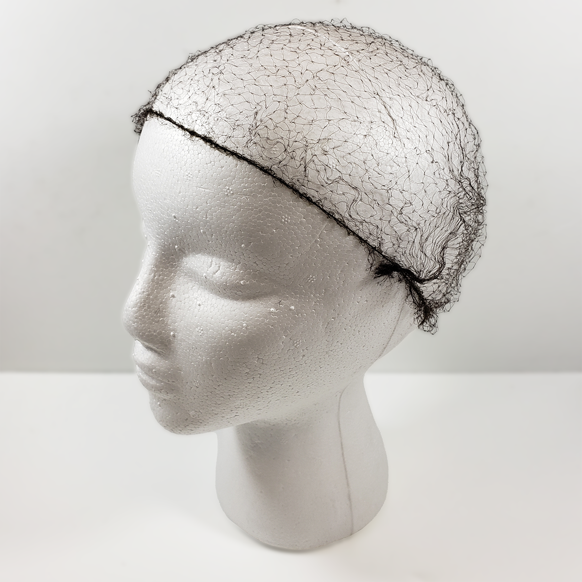 22" Black Lightweight Nylon Hairnets 109I-22BLK