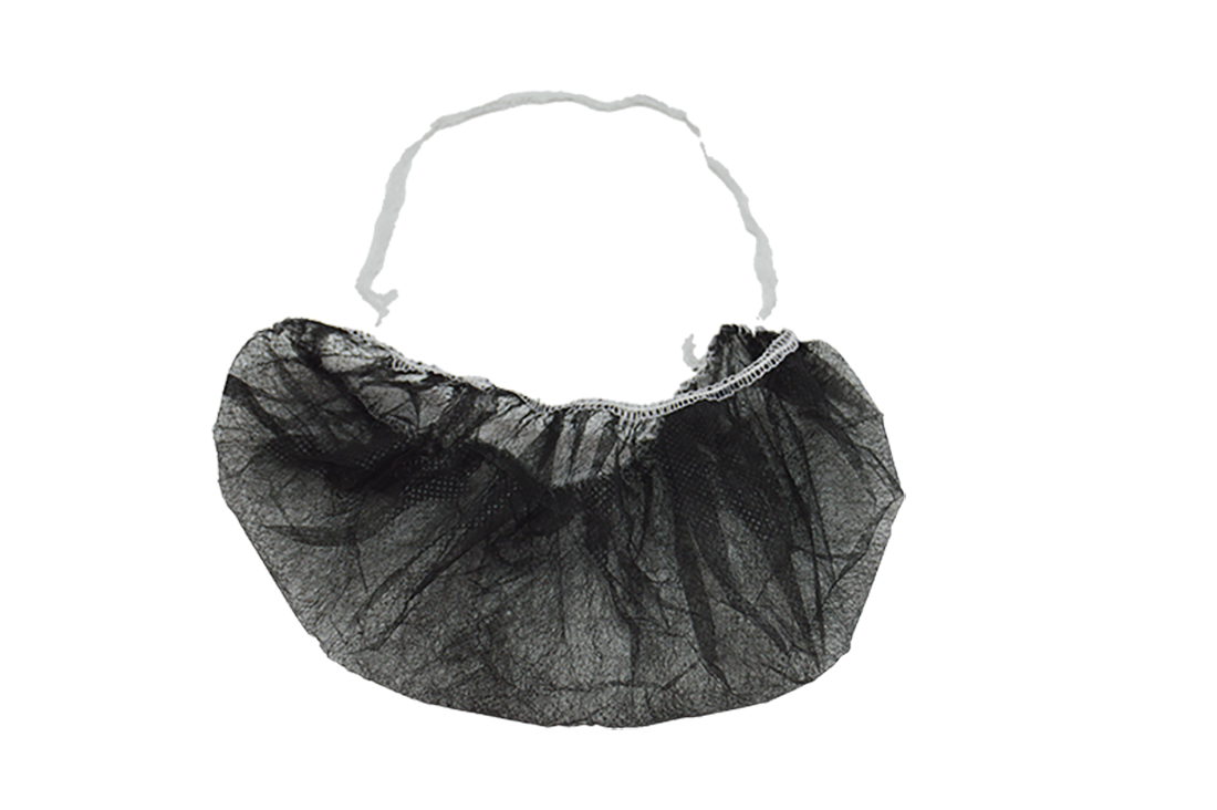 18" Black Non-Woven Beard Protectors, 10gsm BNET18PP