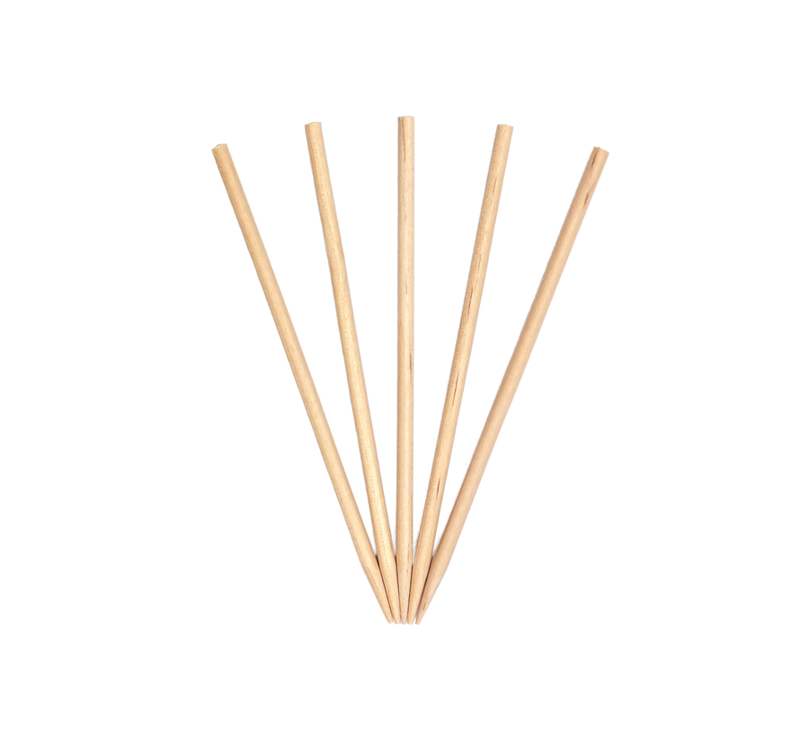 4.5" Wood Skewers - Disposable Grilling & Serving Skewers (Case of 10 x 1,000) - WS45