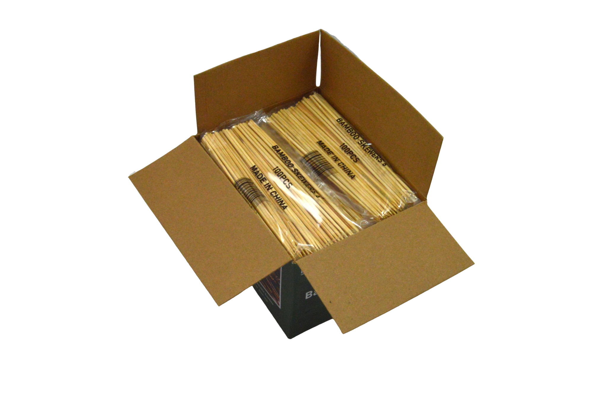 6" Bamboo Skewers - Disposable Grilling & Serving Skewers (Case of 12 x 16 x 100) - BA6