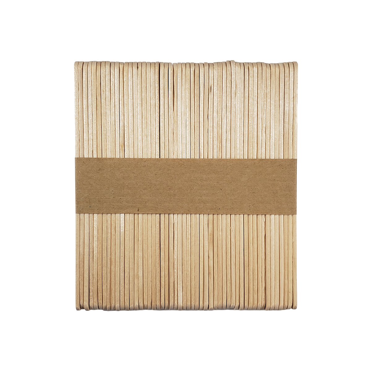 Wood Popsicle Sticks, Banded POP50