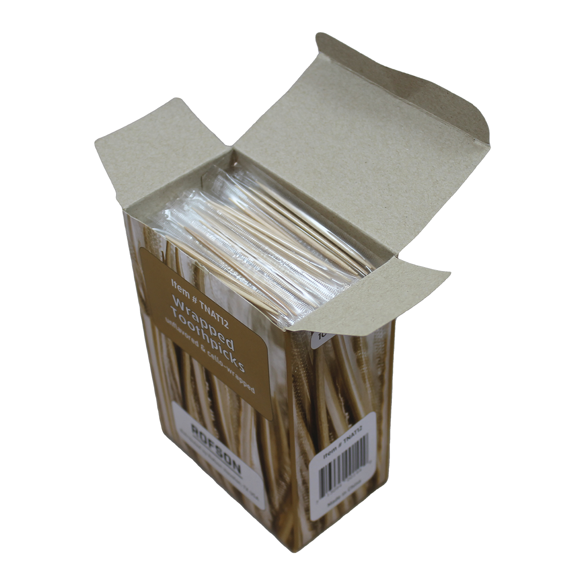 Natural Wood Toothpicks TNAT12
